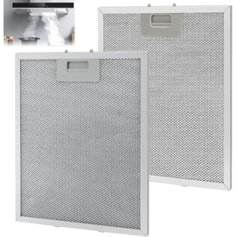 Graisse Couches Pour Grille Hotte Aspirante, Filtre Hotte 32x26 Pack 2 Aluminium Lavables Grille Universelle Filtre Hotte Cata Nettoyer Lavable Lave Vaisselle Durable