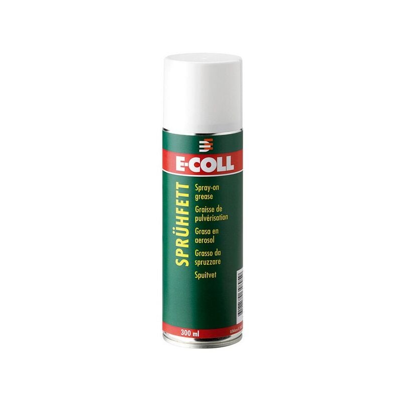 E-coll - Graisse en aérosol, Modèle : Bombe aérosol de 300 ml, Couleur blanc (Par 6)