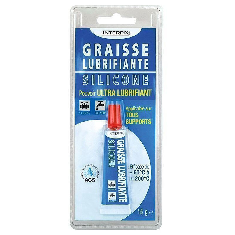Interplast - Graisse silicone multiservice 15 gr Blanc