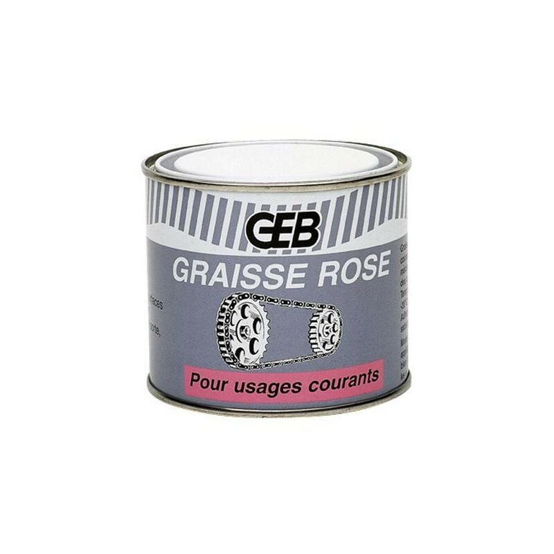 GEB - Graisse calcique rose boîte 600g 651130 - Rouge