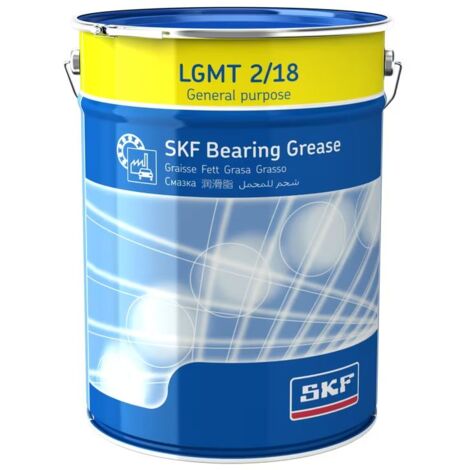 Graisse Savon au lithium complexe SKF LGMT 2, Seau de 18 kg ( Prix pour 1 )
