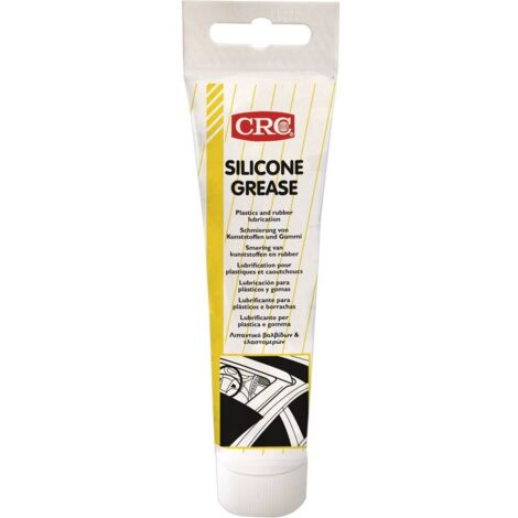 Graisse silicone 100 ml – Lubrifiant pour métaux, plastiques et caoutchoucs – Plage de températures -40 à 200 °C – 32086AB – CRC