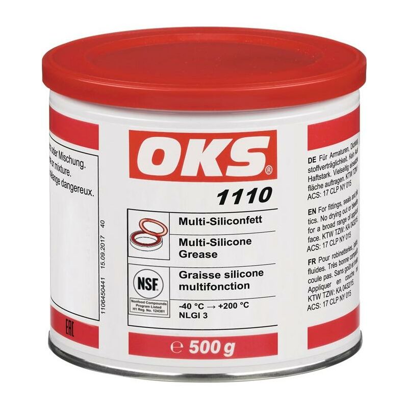 OKS - Graisse silicone multifonctions 1110 nsf H1 transparent 500 g