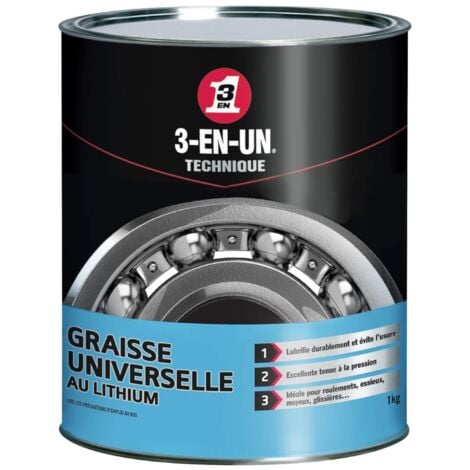 WD40 COMPANY Graisse universelle au Lithium 1 kg 3-EN-UN