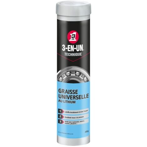 WD40 COMPANY Graisse universelle au Lithium cartouche 400 g 3-EN-UN