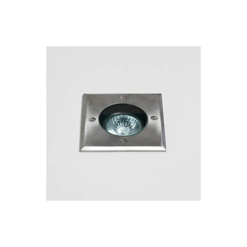 Astro Gramos - 1 Light Square Outdoor Recessed In Ground Light Brushed Stainless Steel IP65, GU10