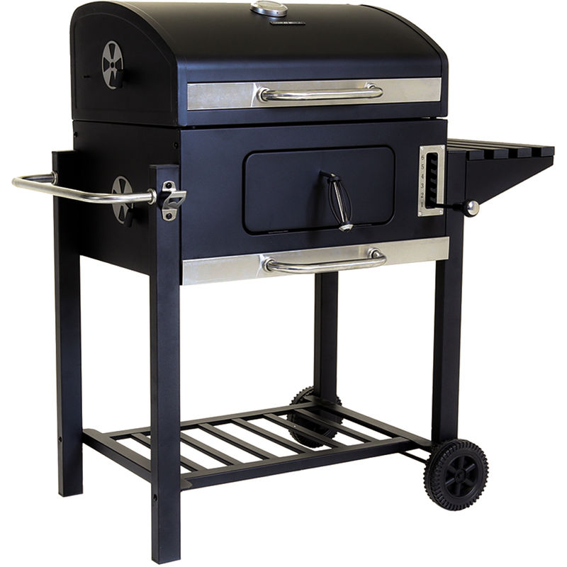 Gran Barbacoa Portatil Parrilla Al Carbon Americano Con Area 60x45cm De Cocina qcharc05