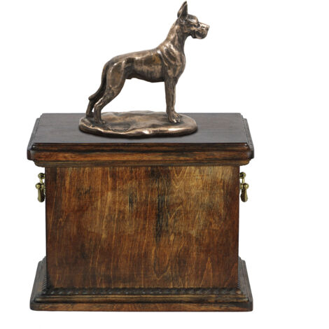 Gran Danés I - Urna para cenizas de perro, urna con estatuilla, elegante urna de estilo clásico de la marca Art-Dog