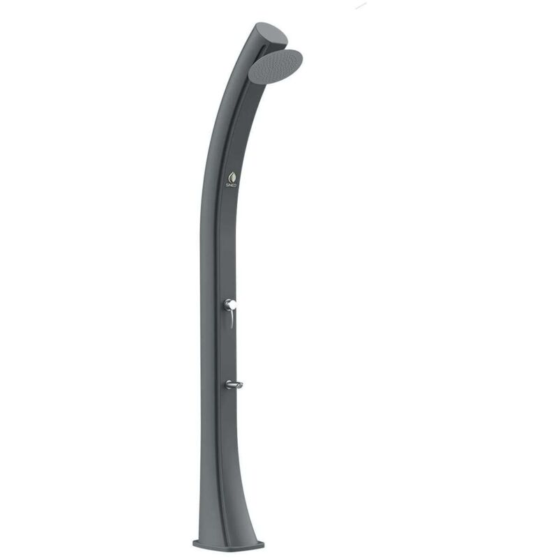 Ducha Solar Gris Para Jardín Cm 25X27X226,6 Sined Sole-Grigia-Xxl - Gris