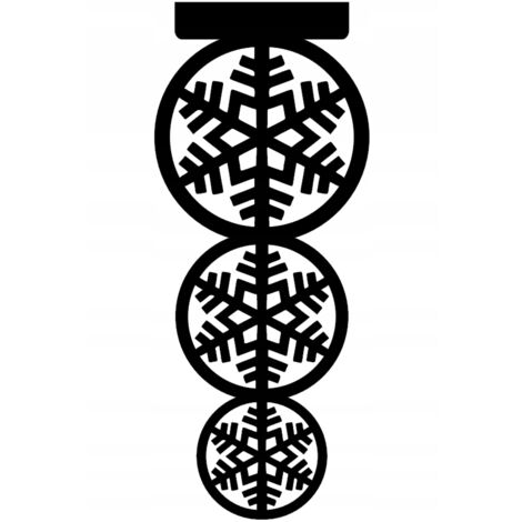 Gran panel decorativo navideño con motivo de copo de nieve tallado.