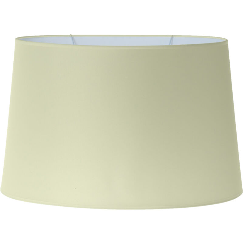 Grand abat jour ovale marron clair 50 cm