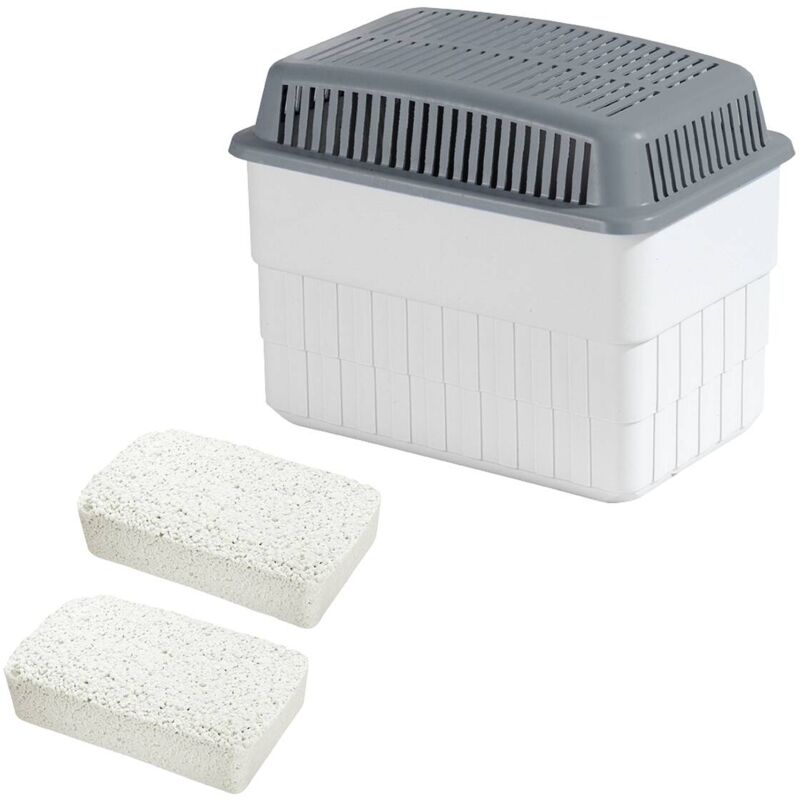WENKO Luftentfeuchter "Feuchtigkeitskiller" für 80 m³ Räume 2 x 1 kg