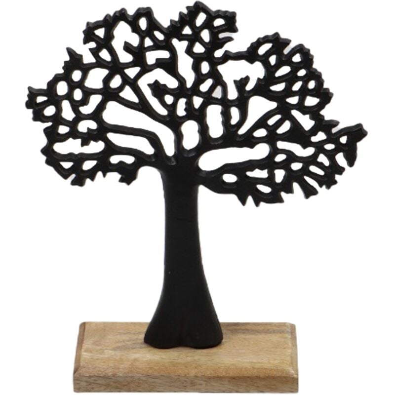 Grand arbre en aluminium noir pour la décoration de la maison et du bureau
