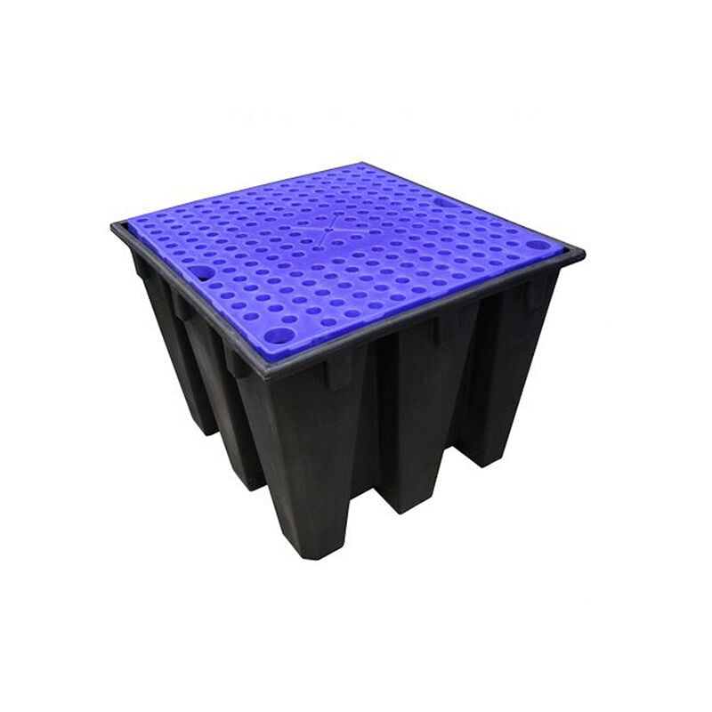 Matisère - Grand bac de rétention pour 1 cubi 1100 litres - 1380x1280mm - Charge max 1500kg - BRCECOP1100/8F