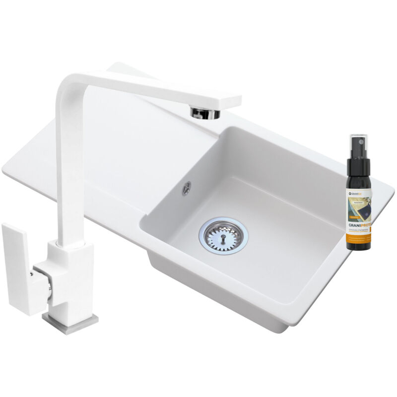 Grand baclévier en granit + robinetterie +