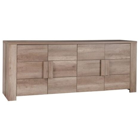 Grand buffet 4 portes - Collection FARRA - chêne Dab Canyon