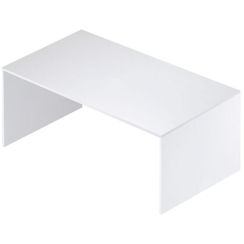 Sarmog - Grand bureau en bois Frêne Blanc 150x73x h73 cm Sarmog - Grand bureau en bois Frêne Blanc 150x73x h73 cm