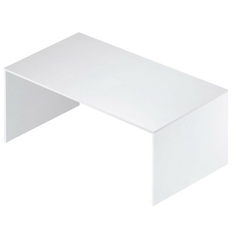 Sarmog - Grand bureau en bois Frêne Blanc 150x73x h73 cm