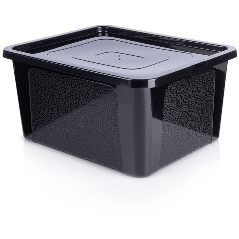 Grand coffre à jouets en plastique avec couvercle de 20 L
