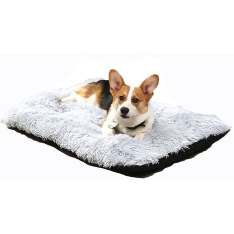Grand coussin pour chien, lavable, moelleux, anti-anxiété, antidérapant