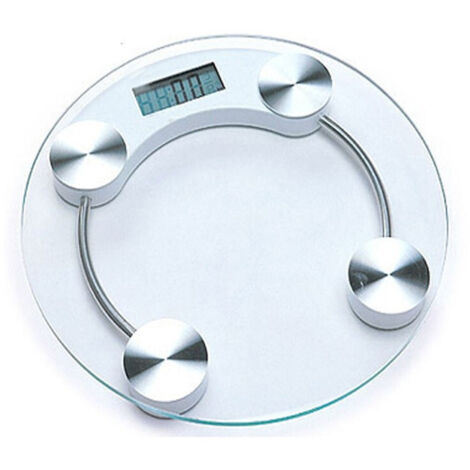Grand Digitale Lcd Massa Corporea Pesapersone Vetro Transparente Pesa 150kg