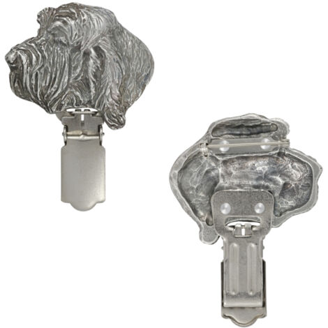 Grand Griffon Vendéen, Grand Griffon Vendéen - Broche avec clip, porte-dossard, cadeau pour exposition canine par Art-Dog