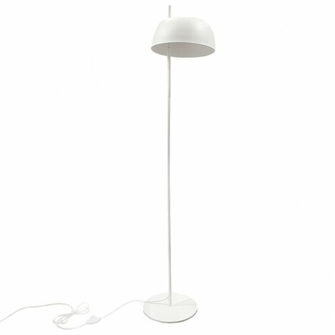 Grand lampadaire avec abat-jour en métal blanc H146 cm - POLY 5522 - Blanc