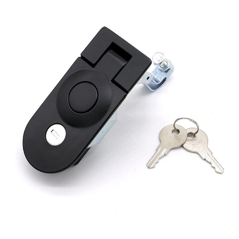 Grand levier de compression manuel en alliage de zinc scellé avec revêtement en poudre noire avec clé, convient pour armoire électrique Ouylaf