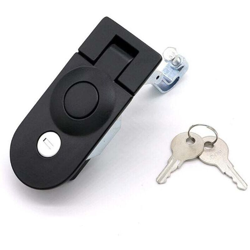 Grand levier de compression manuel en alliage de zinc scellé avec revêtement en poudre noire avec clé, convient pour armoire électrique ,OUYLAF