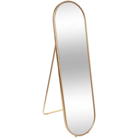 Grand miroir debout avec cadre doré EDI, 43,5 x 160 cm
