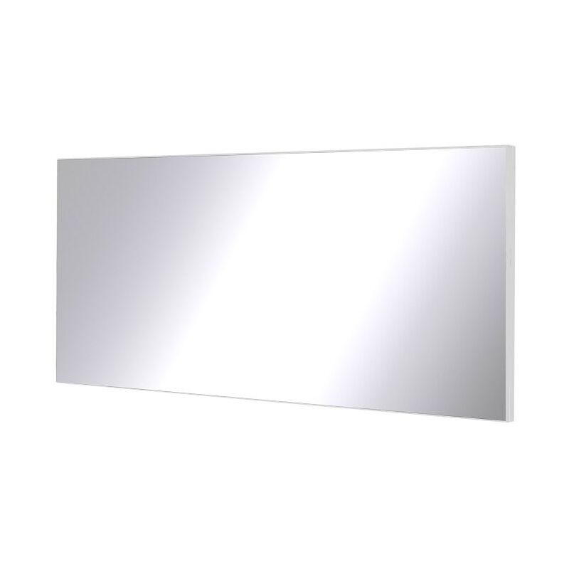 grand miroir fabio blanc. accessoire ideal pour votre salon ou salle a manger - blanc