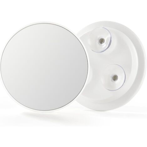 Grand miroir grossissant 150 mm 20 X avec trois ventouses, kit de voyage loupe