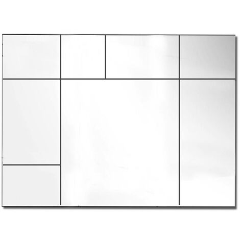 Dekoarte - miroirs muraux décoratifs modernes, décoration salon, entrée, grands miroirs rectangulaires blanc