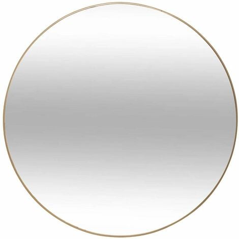 Grand Miroir mural en Métal Doré D 76 cm - Atmosphera