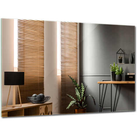 Grand Miroir Mural - Miroir décoratif pour Salon, Salle de Bain, Chambre, entrée - Miroir décoratif - 60 cm x 40 cm