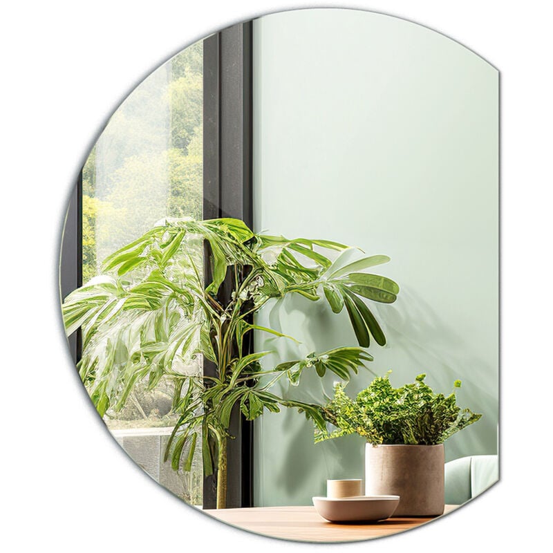 Tulup - Grand Miroir Mural pour Chambre à Coucher – Miroir Mural irrégulier - Miroir décoratif - 74 cm x 90 cm