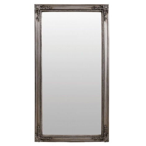 Grand miroir rectangulaire - Bois - Argent - Interior's