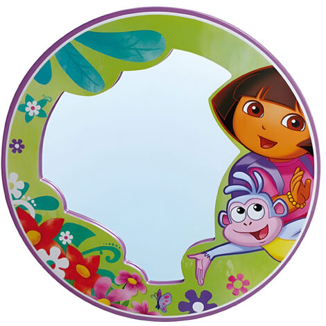 Grand miroir rond dora l'exploratrice