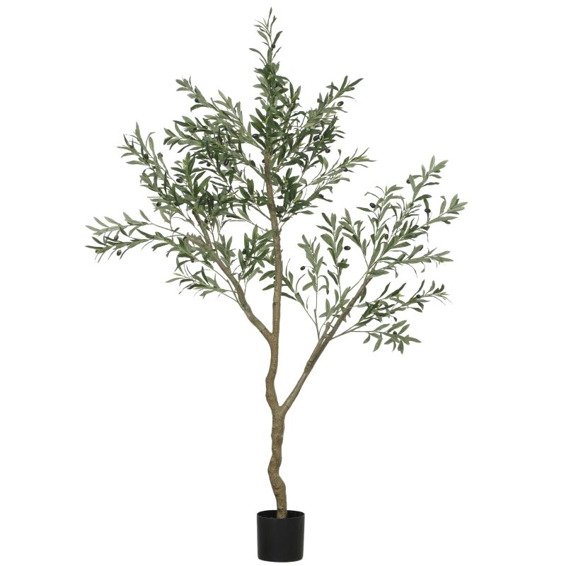 Grand Olivier Artificiel 180 Cm En Pot Avec Feuillage Et Fruits Réalistes
