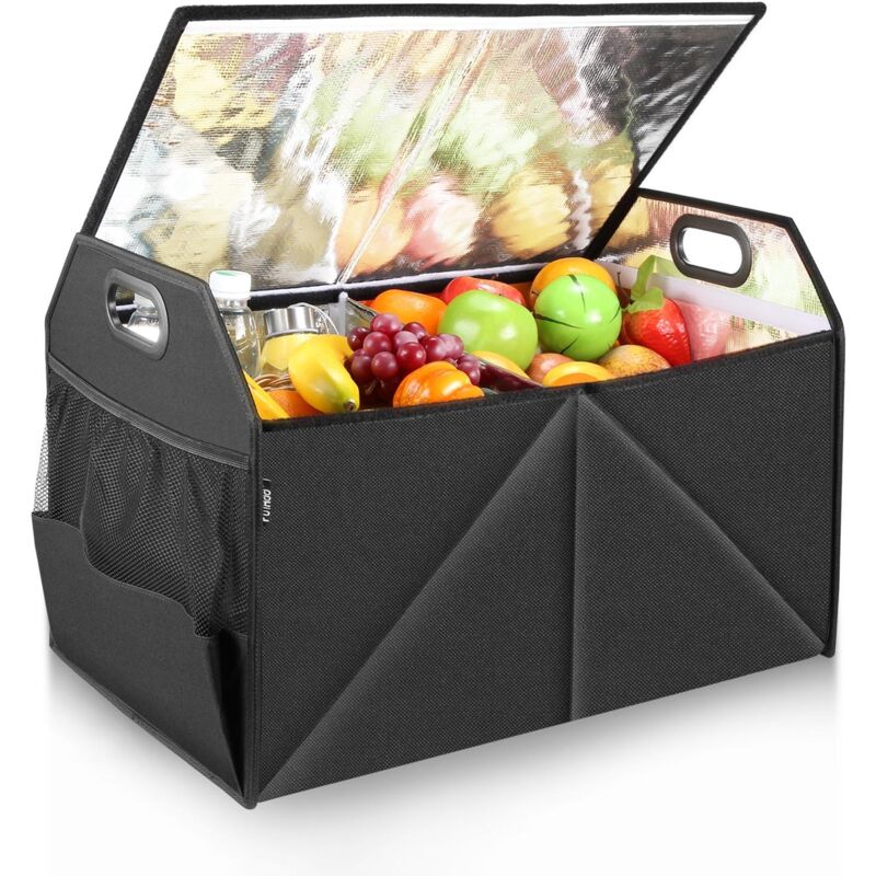 Grand organisateur de coffre avec sac isotherme amovible et étanche, matériau en nylon 600D résistant,DUBUNS