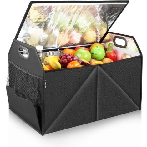 Grand organisateur de coffre avec sac isotherme amovible et étanche, matériau en nylon 600D résistant,DUBUNS