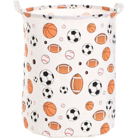 Grand panier à linge sale vêtements pliable enfants panier à linge avec housse ballon de sport toile étanche pliable jouet boîte de rangement - foot basket