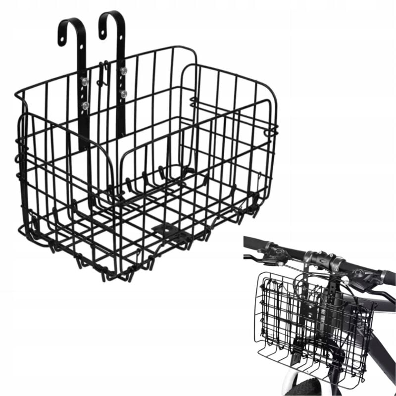 Grand Panier À Vélo Pliable En Métal
