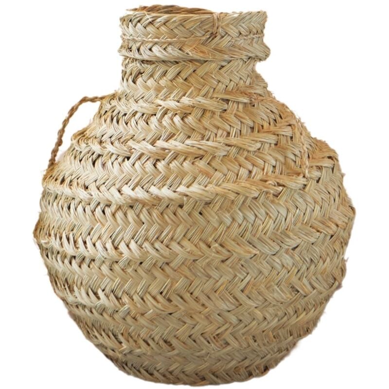 Grand panier déco jarre Naturel 40 cm