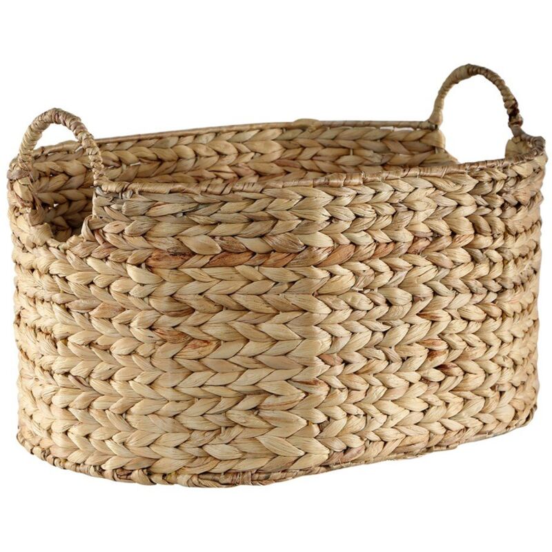 Grand panier en Jacinthe d'eau - H26 cm - Calicosy