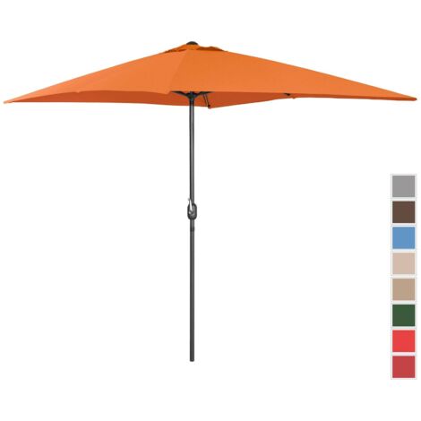 Grand Parasol De Jardin Rectangulaire Anti-UV FPRUV 50+ 200 x 300 cm Orange - Orange