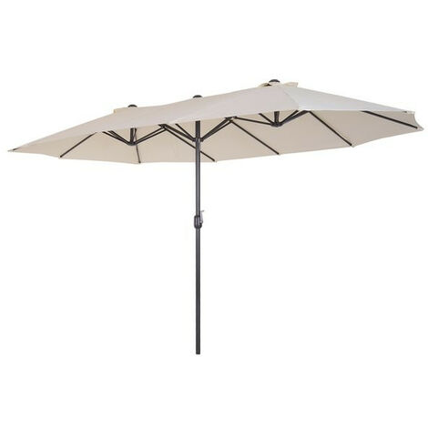 Grand parasol KING - Longueur 4,6 m - crème