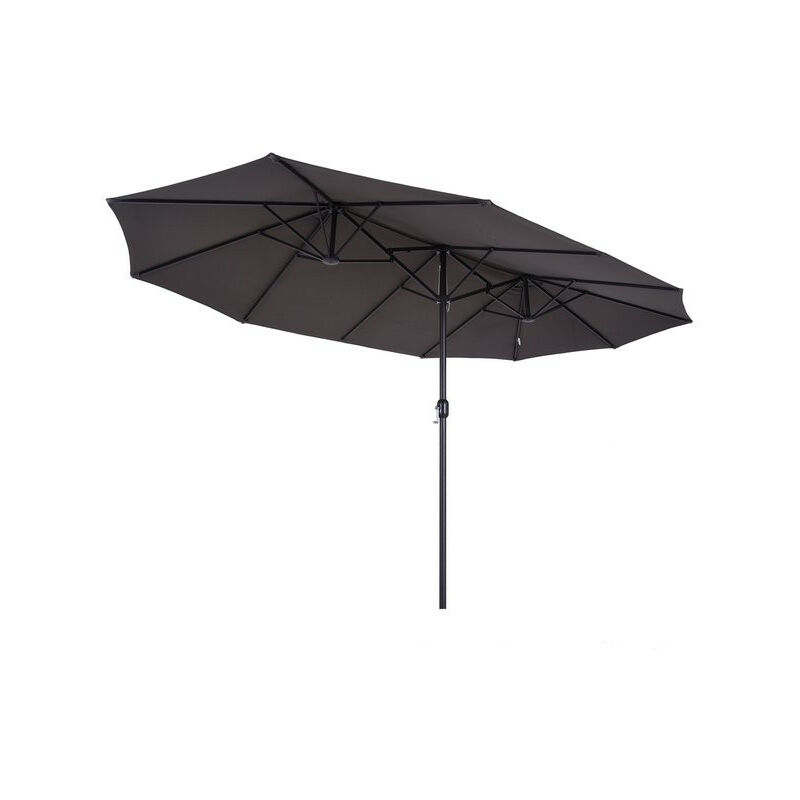 MH - Grand parasol xxl castle 4,6 m gris