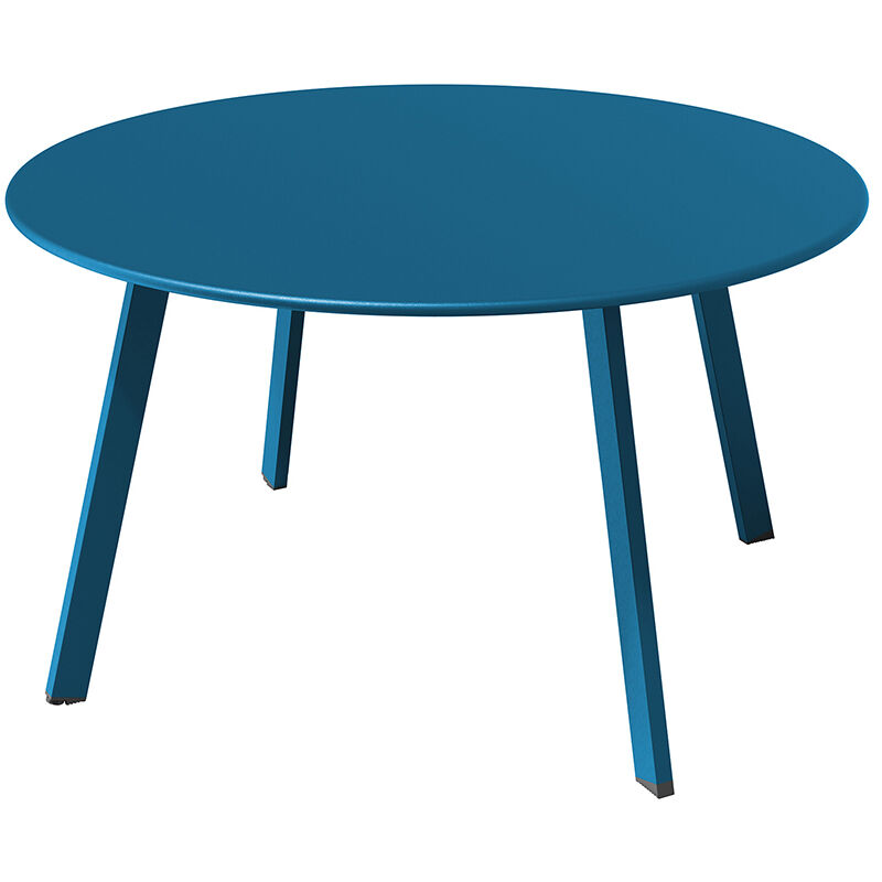 Grand Patio - Round Coffee Table, Round Metal Side Table, Weather Resistant, Garden Table for Living Room, Hallway, Bedroom, Garden, Terrace,