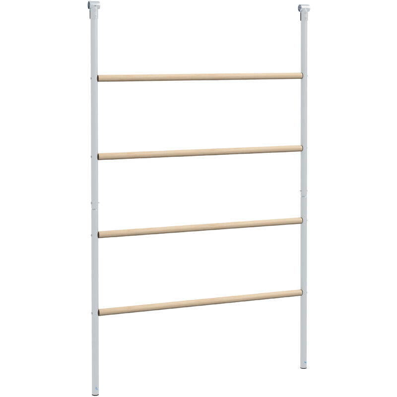 Grand perchoir échelle poules 4 niv. compatible enclos poulailler - Beige